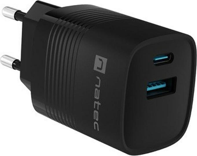 Produktbild Genesis NATEC ŁADOWARKA RIBERA GAN 1X USB-A + 1X USB-C 30W CZARNA NUC-2141 (30 W)
