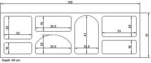 Immagine prodotto Homitis Lorin (160 x 38 x 51 cm)