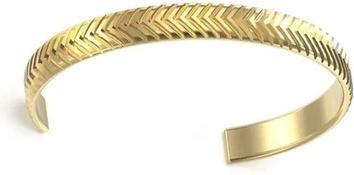 Actual product image Guess - Timeless Gold Plated Pit Stop Bracelet JUMB04439JWYGS