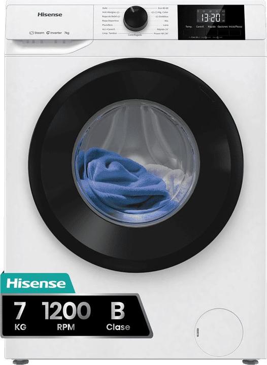 Hisense WF1G7021BW (7 kg, Gauche)