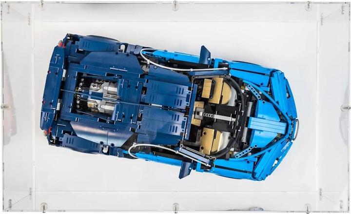 Immagine prodotto iDisplayit Display acrilico XL per LEGO® 42083 Bugatti Chiron (con fondo bianco)
