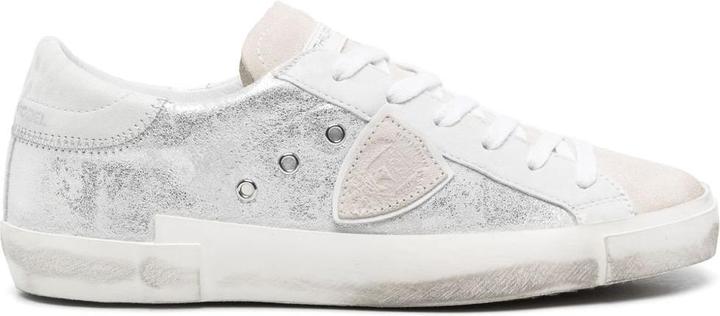 Image du produit Philippe Model sneakers prsx low in laminated leather silver (38)