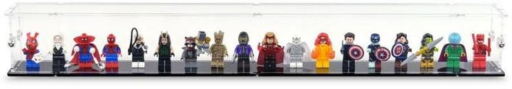 Immagine prodotto iDisplayit Displayin acrilico per 18 minifigure LEGO® (con base nera e borchie)