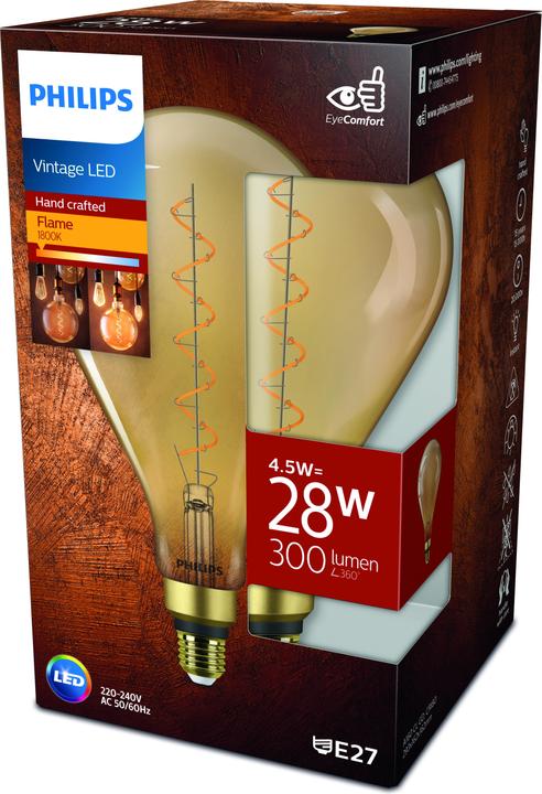 Produktbild Philips LED EyeComfort (E27, 4.50 W, 300 lm, 1 x, F)