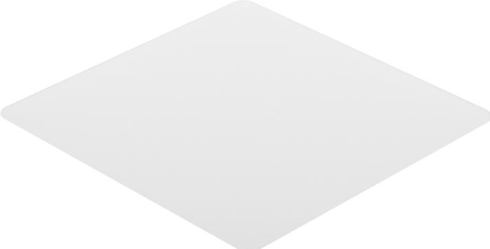 LogiLink Bodenschutzmatte, 117x120x0,2 cm, wasserresistent, glänzende Oberfläche, transparent (117 x 120 cm)