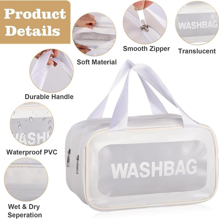 Produktbild Only-Bags.Store Kosmetiktasche, Kulturbeutel für Herren  Trocken- und Nasstrennung, tragbarer wasserdichter