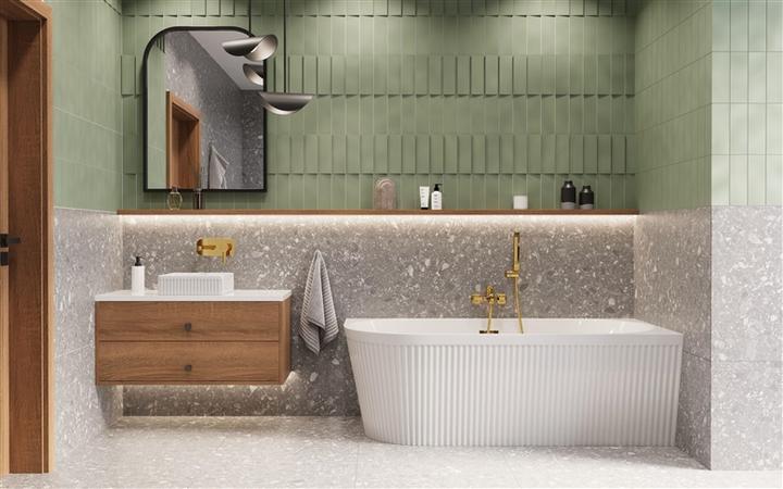 Produktbild Invena Bath Mixer Glamour Trend Gold