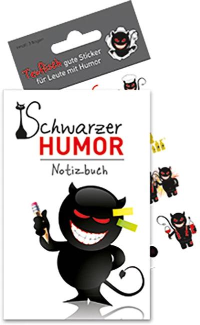 Black humour - notebook with stickers
