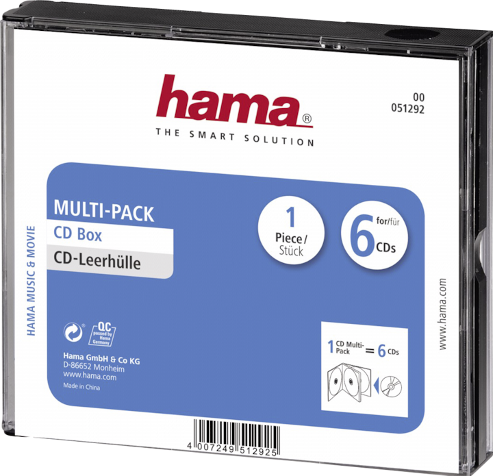 Actual product image Hama CD-Multipack empty sleeves 6 packs