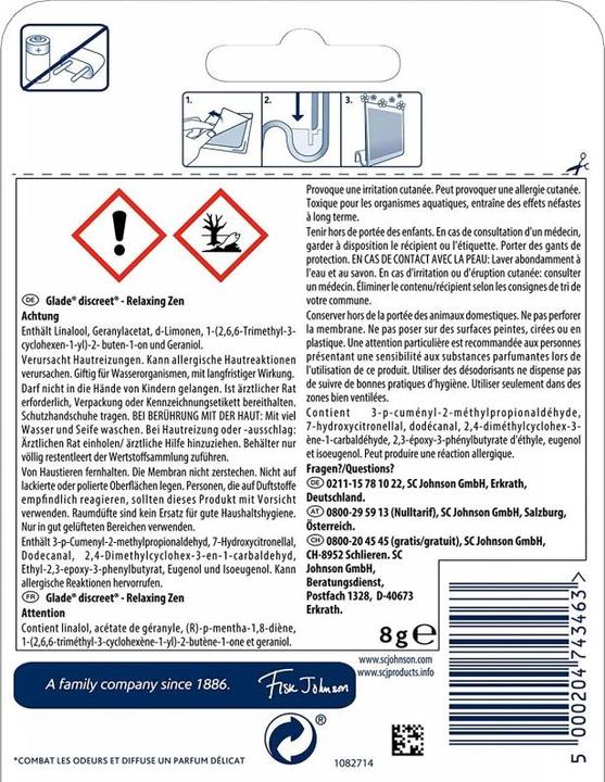 Produktbild Glade Discreet Halter Relaxing Zen