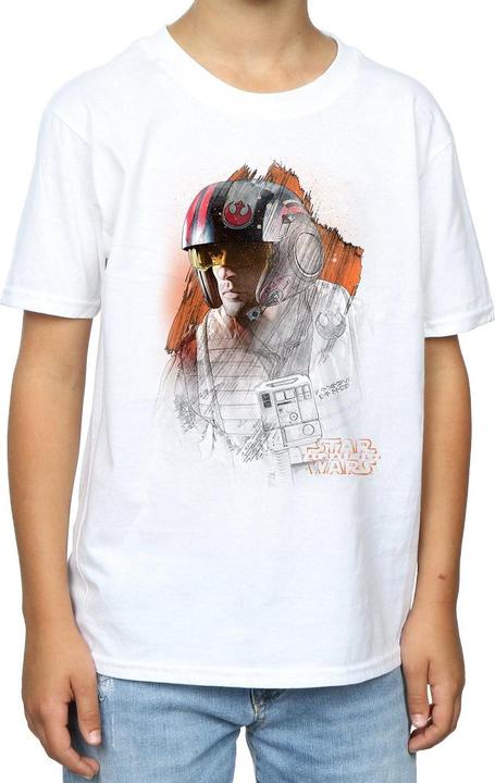 Produktbild Star Wars The Last Jedi Poe Dameron Brushed TShirt Jungen (128)