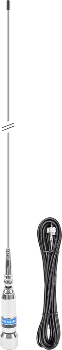 Actual product image PNI CB antenna ML190, length 188 cm, 26-28 MHz, 600 W with tilt at 90 degrees