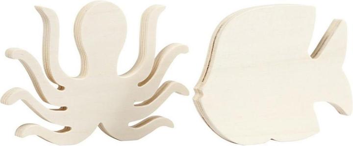 Produktbild Creativ Company Holzartikel Meeresfiguren 2 Stück, Nature