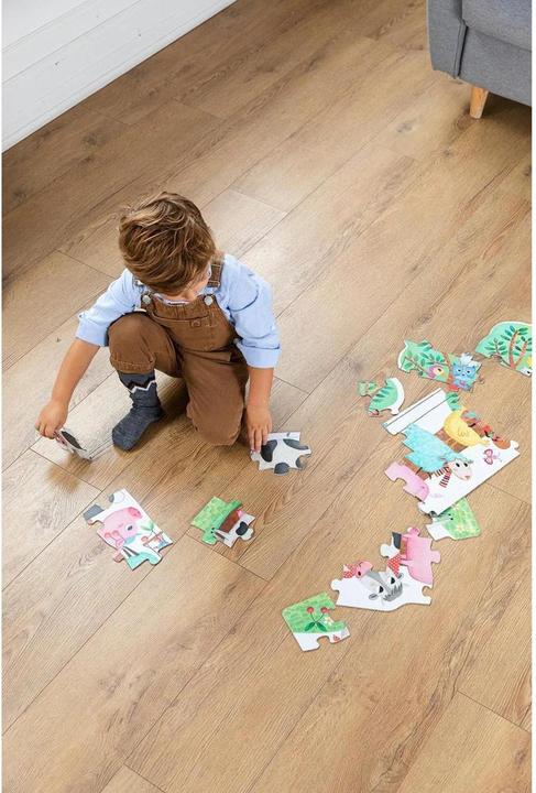 Produktbild Goula Puzzle XXL Glow in the Dark Bauernhof Reversibel 80 x 28 cm 27 Stücke (27 Teile)