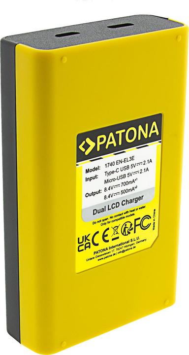 Produktbild Patona Dual LCD Charger Nikon EN-EL3 (Kamera Akku Ladegerät)