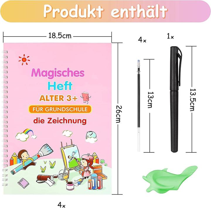 Produktbild NoName Schreiben lernen magisches Übungsheft (4er Set)