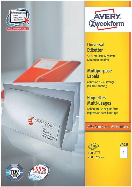 Produktbild Avery Universal-Etiketten