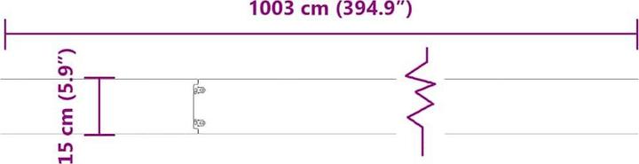Actual product image vidaXL Rasenkante (103 cm)