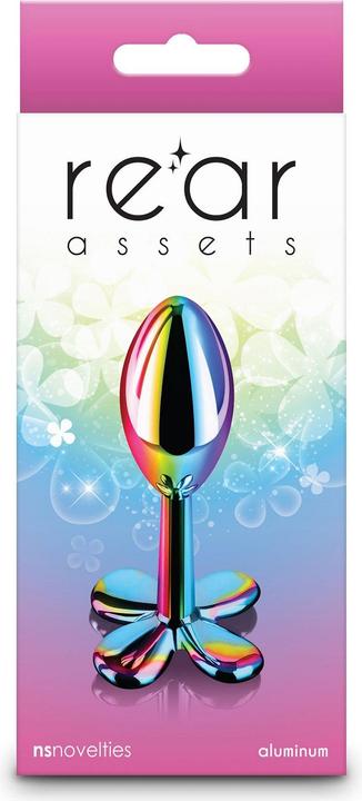 Actual product image NS Novelties Rear Assets Clover Multicolour anal plug 9.2 cm