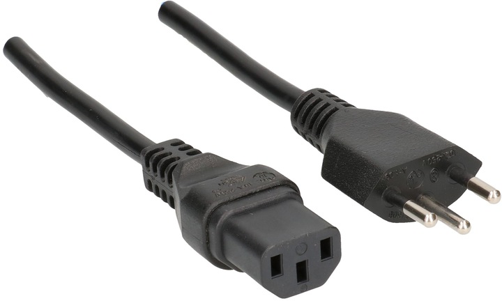 Produktbild Max Hauri TD-Apparatekabel H05VV-F3G1.0 Typ 12 / C13 (4 m, Typ 12)
