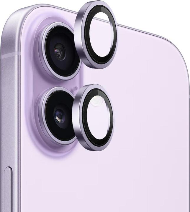 BlueO - Original Metal Frame Lens Glass - iPhone 17 - Purple (1 pcs., Apple iPhone 17)