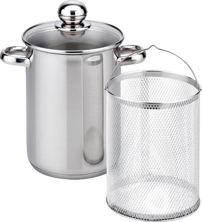 Actual product image GSW Asparagus Cooking Pot Stainless Steel 188 Ø 16 cm (Stainless steel)
