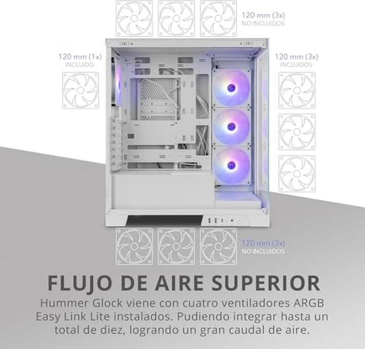 Image du produit Nox Hummer Glock (mATX, ITX, ATX)