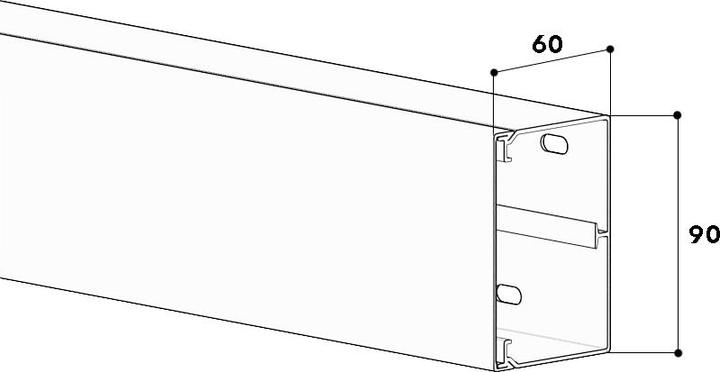 Image du produit GGK LFG canal 60x90mm br (Conduit, 200 cm)