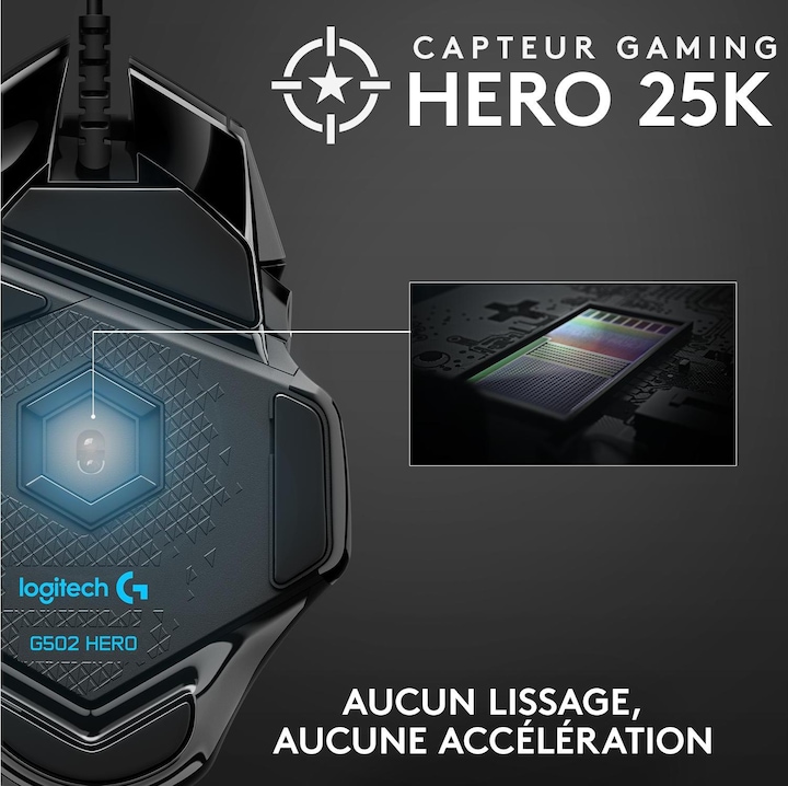 Actual product image Logitech G G502 Hero (Cable)