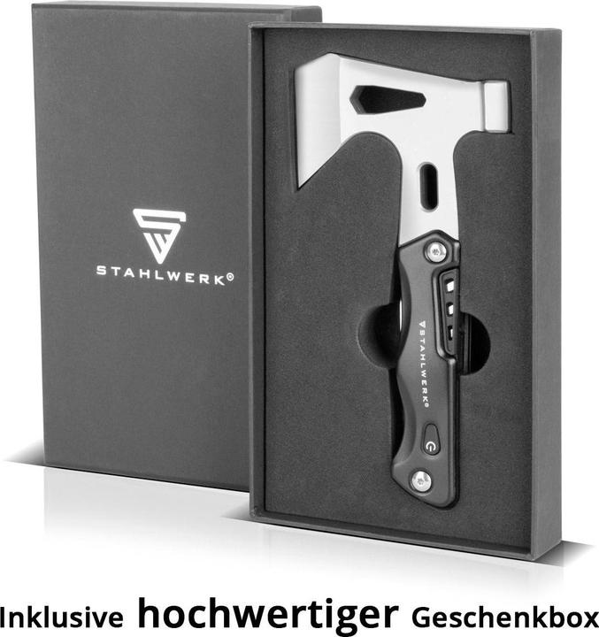 Image du produit Stahlwerk Outil multifonctionnel Kit de survie avec couteau de poche Lampe de poche LED (10 Fonctions)