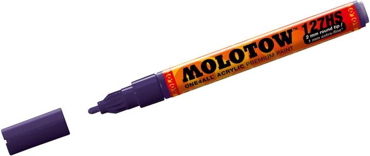 Actual product image Molotow Permanent marker One4All 127 HS refillable 2mm violet dark (Violet dark, 2 mm, 1 x)
