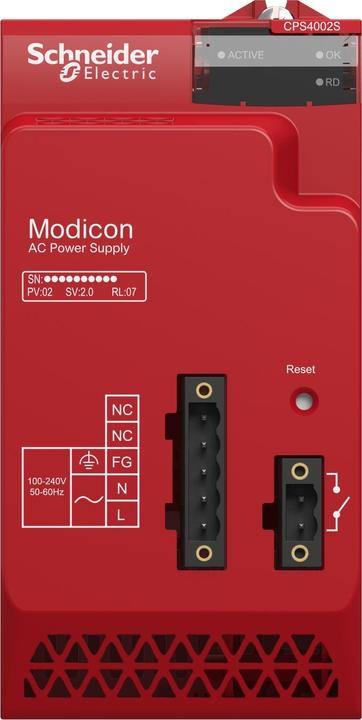 Actual product image Schneider Electric M580S POWER SUPPLY 100...240VAC REDUNDANT BMXCPS4002S