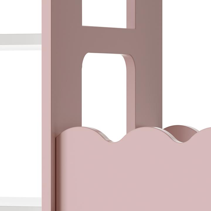 Immagine prodotto En.Casa Kindergarderobe Vestnes 114x77x30 cm Cotton Candy/Weiss