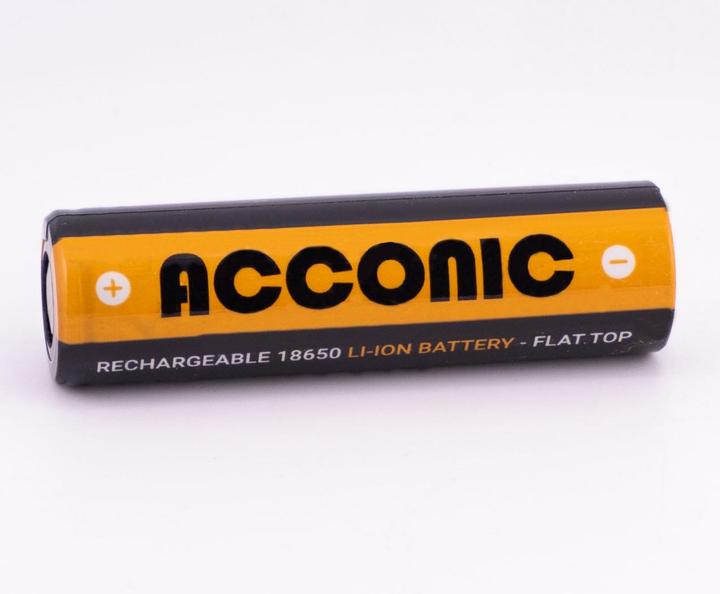 Actual product image Acconic 3450mAh 3.7V 18650 Zelle Li-Ion Akku ungeschützt flattop (Ersetzt: INR18650-35E) (18650, 3450 mAh)