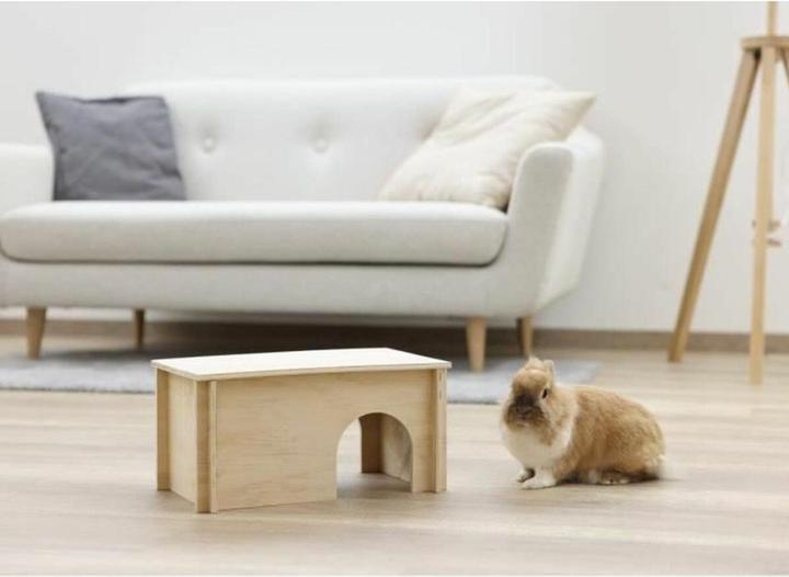 Productafbeelding Kerbl Knaagdierenhuis naturel 38 x 23 x 19 cm