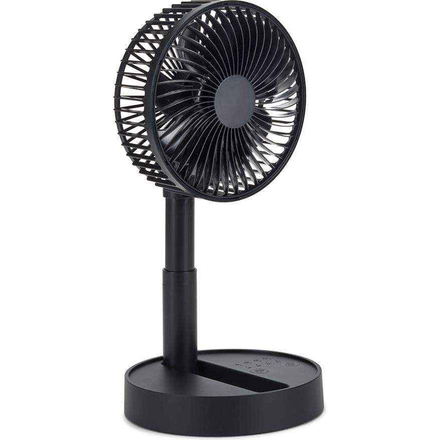 Livoo Wiederaufladbarer Tischventilator, Ventilator, Schwarz