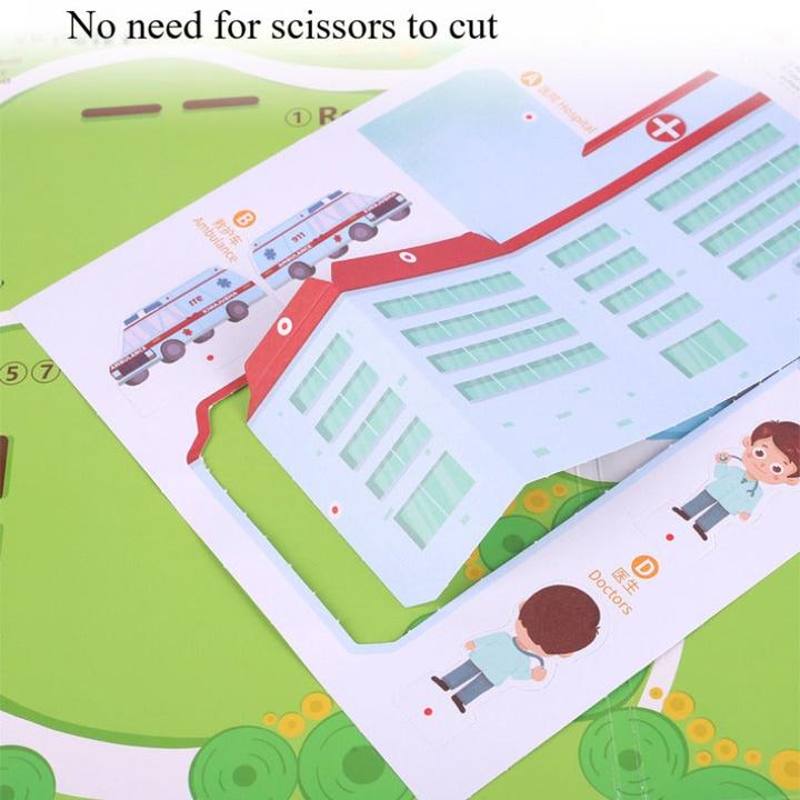 Activity Board 1 pc 3D Origami Papier Handwerk Kit - gemischte Farbe, Multi-Thema geometrische Puzzle-Sets für (1x)