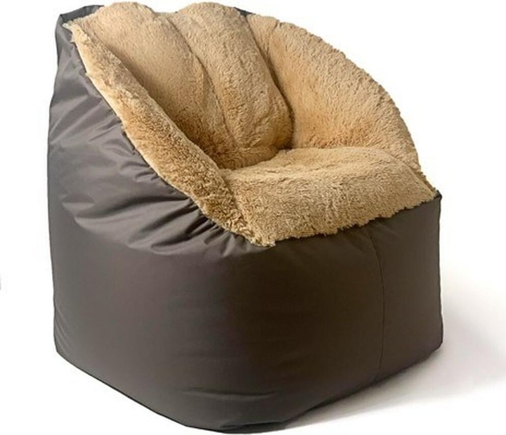 Produktbild Go Gift Sako Tasche Pouf Fluffy braun XXL 140 x 90 cm