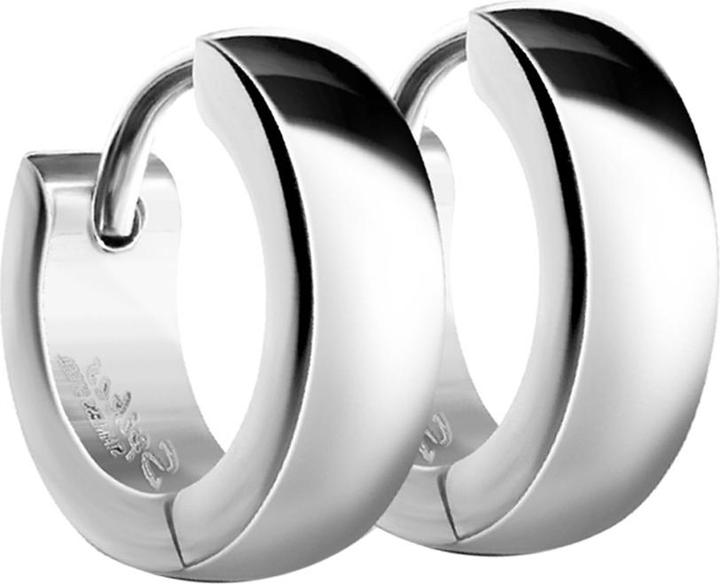 Hollywood Body Jewelry Ohrring zum Klappen abgerundet silber (ohne Messing, Chirurgenstahl 316L)