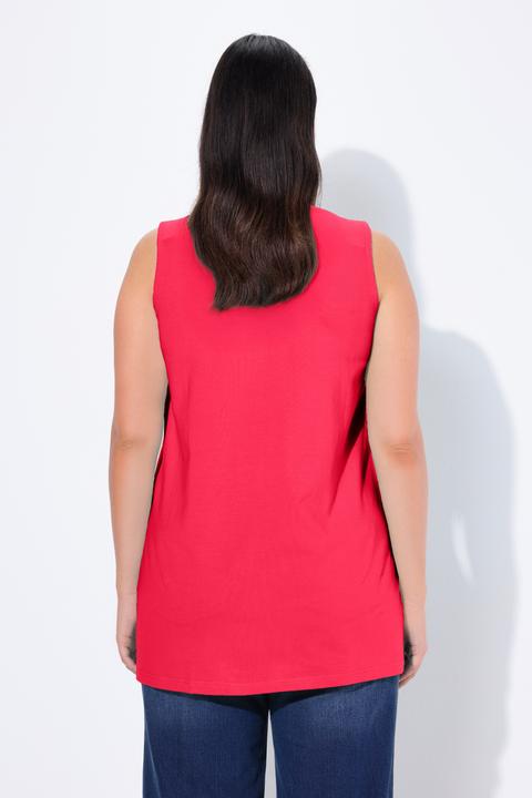 Immagine prodotto Ulla Popken Top dal taglio lungo e smanicato con vestibilità classica e scollo rettangolare (62)