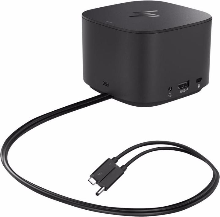Actual product image HP G2 + combination cable (Thunderbolt, USB-A, USB-C)
