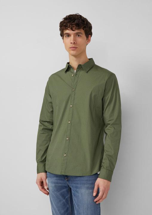 Immagine prodotto s.Oliver Hemd Slim Fit: Gemustertes Hemd mit Kentkragen (L)