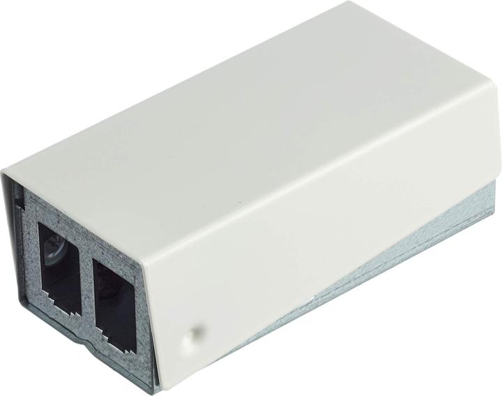 Actual product image Metz Connect Module surface-mounted housing pure white 2 port unequipped, pure white RAL9010, module housing