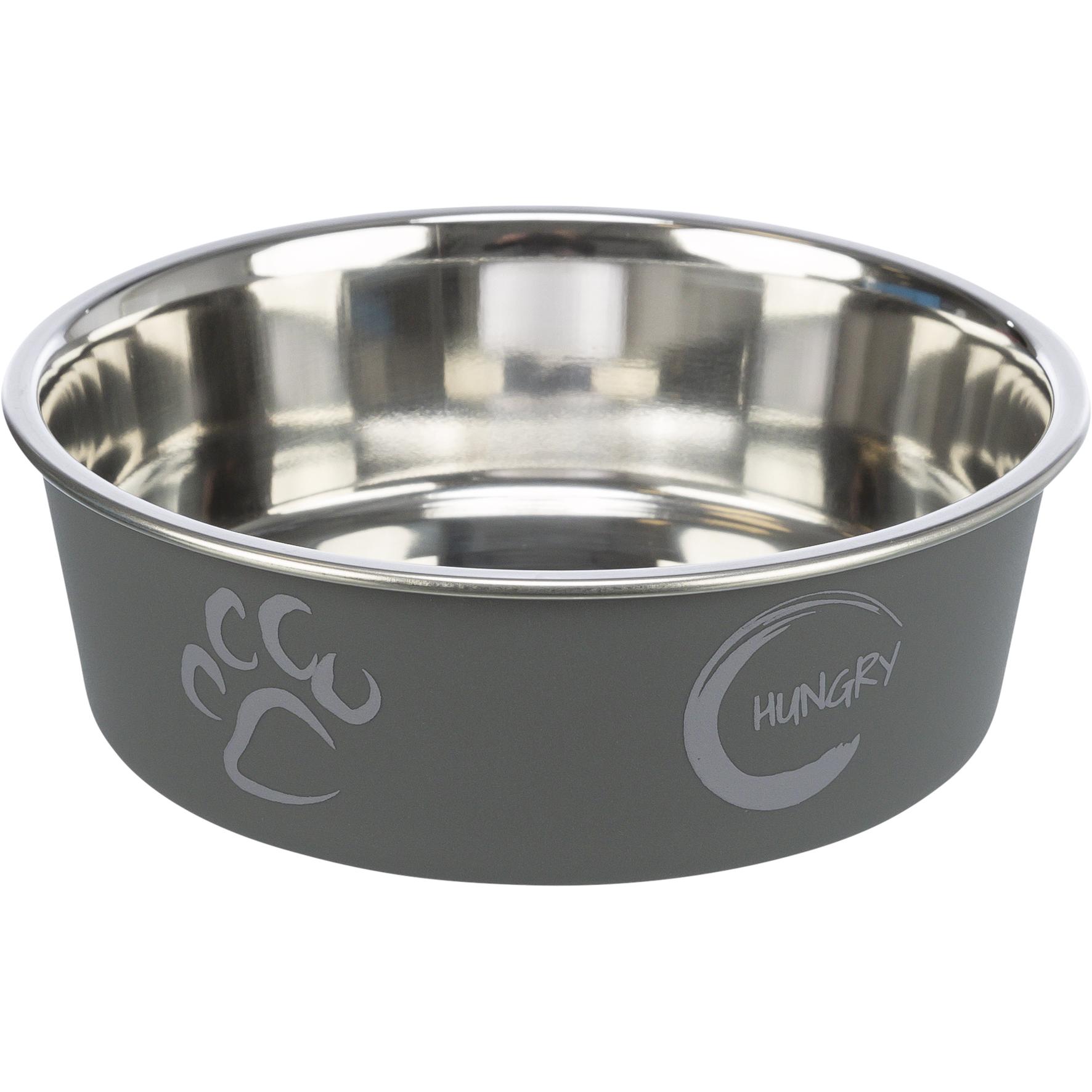 Comparer les prix de Trixie Gamelle en inox avec revêtement en plastique pour chien - capacité : 300 mL, 12 cm de diamètre