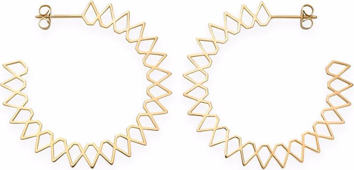 Productafbeelding Rosefield Spike Hoop Gouden Oorbellen (Messing)