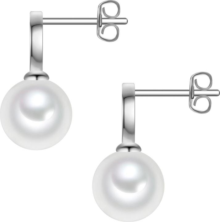 Actual product image Rafaela Donata Ohrstecker Sterling Silber Muschelkernperle weiss Zirkonia weiss - 38605 (Shell pearl)