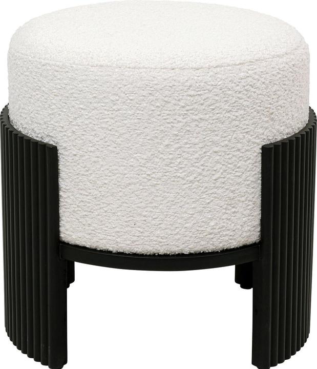 Actual product image Kare Design Hocker Samu Schwarz Ø43cm