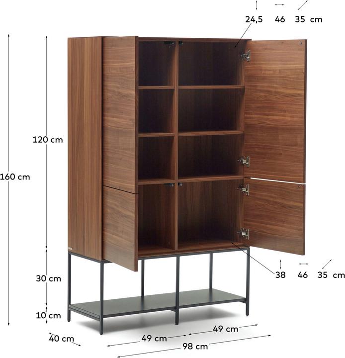 Image du produit Kave Home Vedrana (40 x 97.5 x 160 cm)