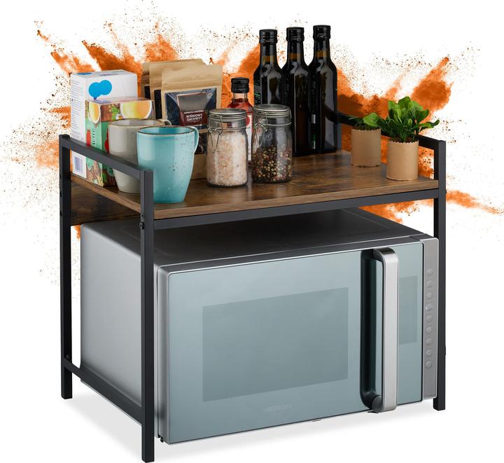 Relaxdays Mikrowellenregal