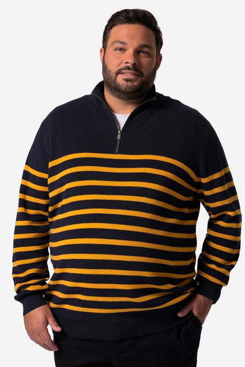 Produktbild Men+ Troyer, Ringel, Zippkragen (4XL)